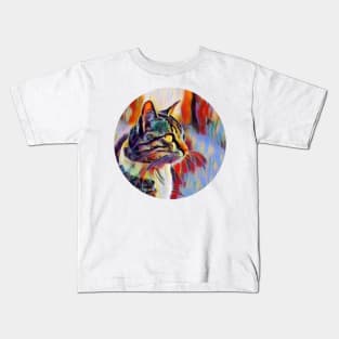 Chill floppy cat Kids T-Shirt